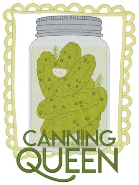 Picture of Canning Queen Machine Embroidery Design