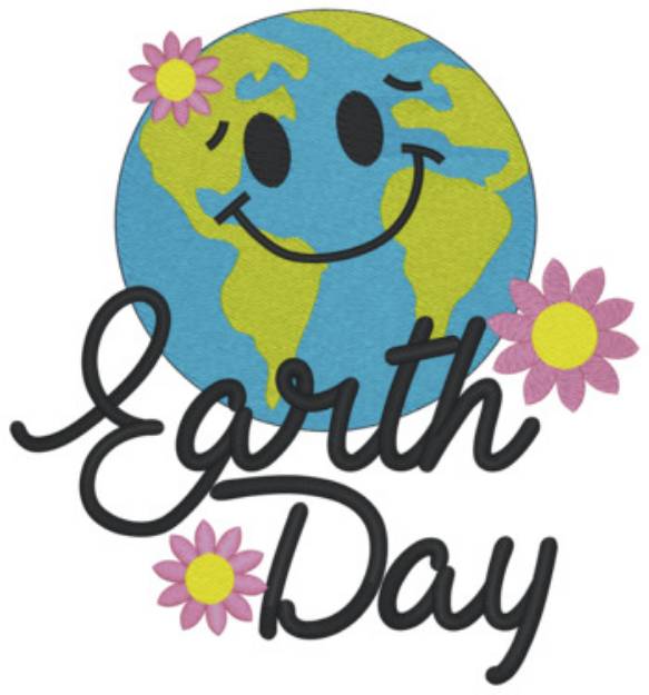 Picture of Earth Day Machine Embroidery Design