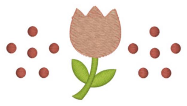 Picture of Flower Accent Machine Embroidery Design