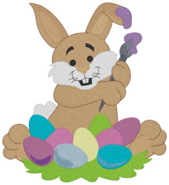 Picture of Easter Bunny Machine Embroidery Design