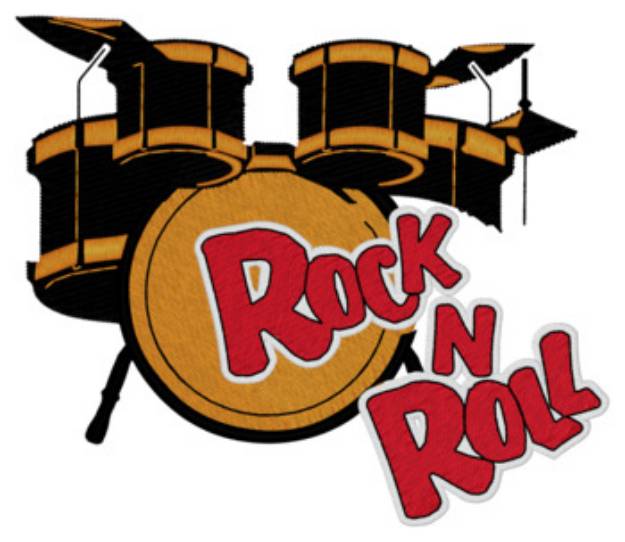 Picture of Rock N Roll Machine Embroidery Design