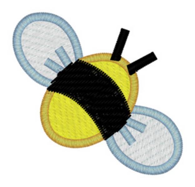 Picture of Sm Bee Accent Machine Embroidery Design