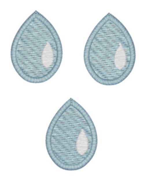 Picture of Sm Rain Drop Accents Machine Embroidery Design