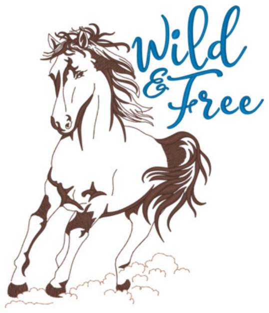 Picture of Wild And Free Machine Embroidery Design