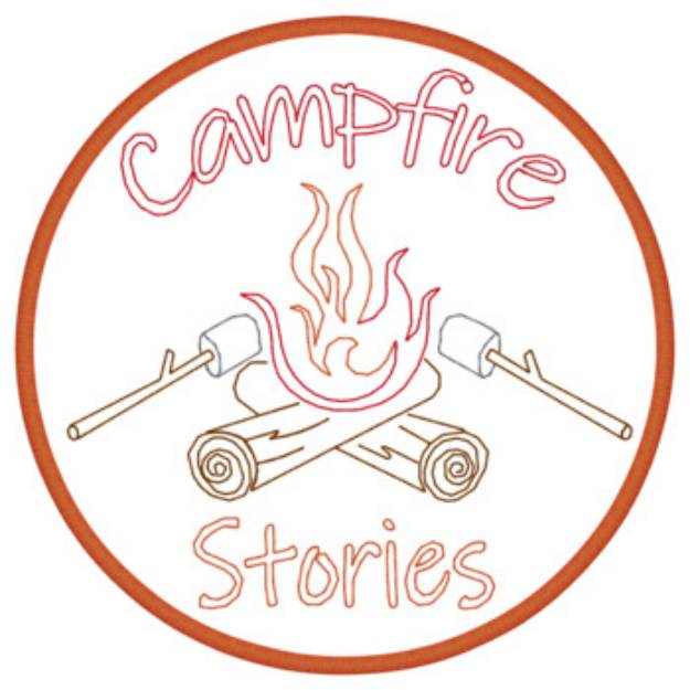 Picture of Campfire Applique Machine Embroidery Design