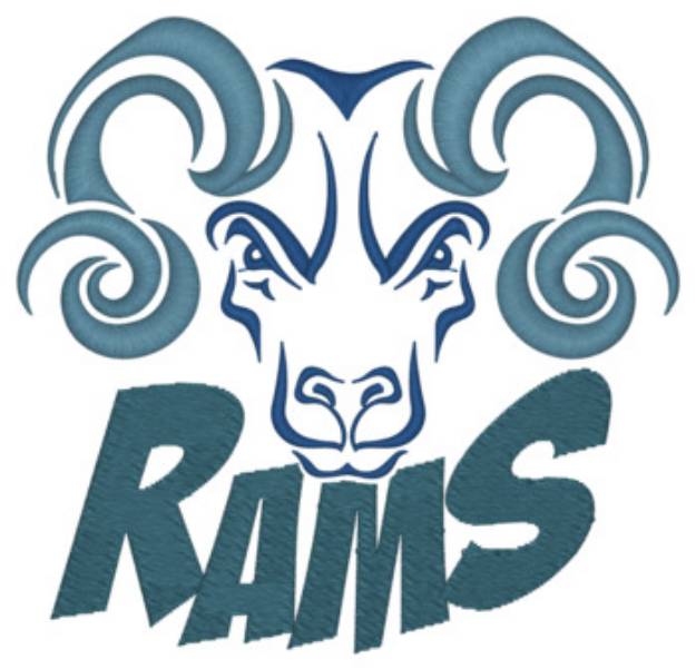 Picture of Rams Machine Embroidery Design