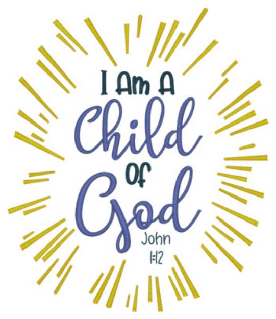 Picture of Child Of God Machine Embroidery Design