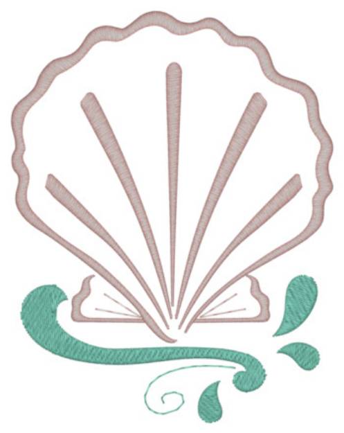 Picture of Seashell Machine Embroidery Design