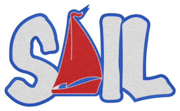 Picture of Sail Machine Embroidery Design