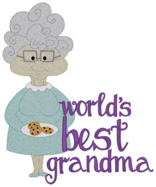 Picture of World's Best Grandma Machine Embroidery Design