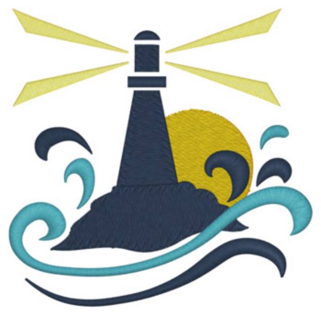 Picture of Lighthouse Machine Embroidery Design