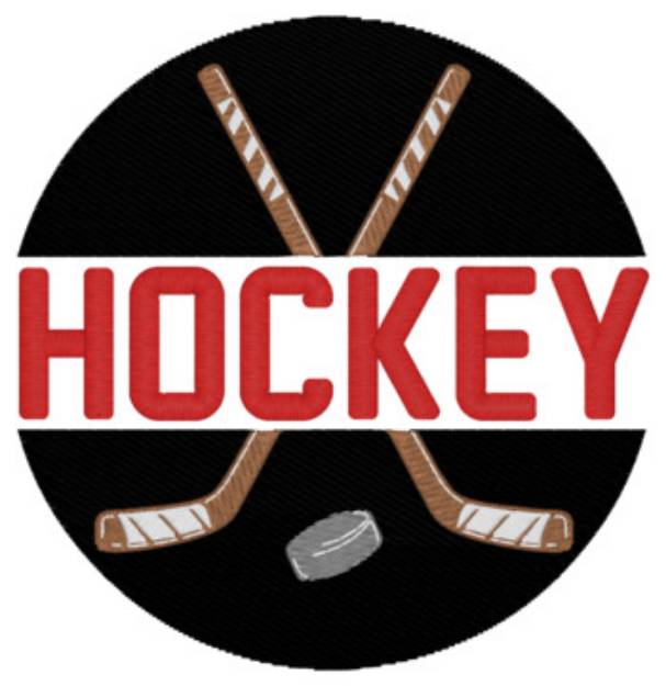 Picture of Hockey Machine Embroidery Design