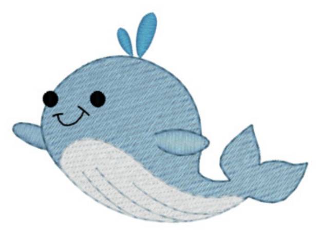 Picture of Small Whale Machine Embroidery Design