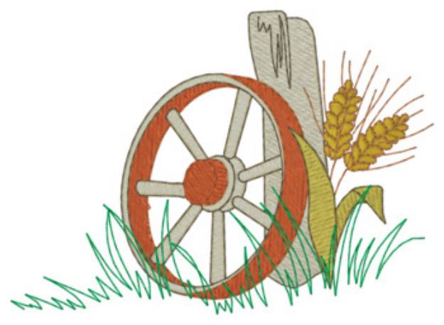 Picture of Wagon Wheel Machine Embroidery Design