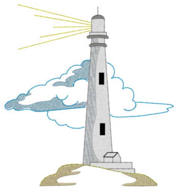 Picture of Lighthouse Machine Embroidery Design