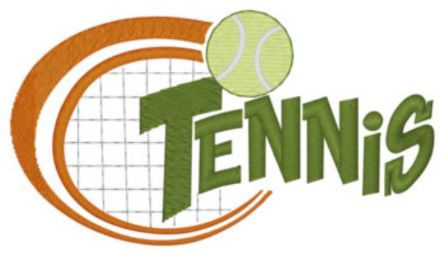 Picture of Tennis Machine Embroidery Design