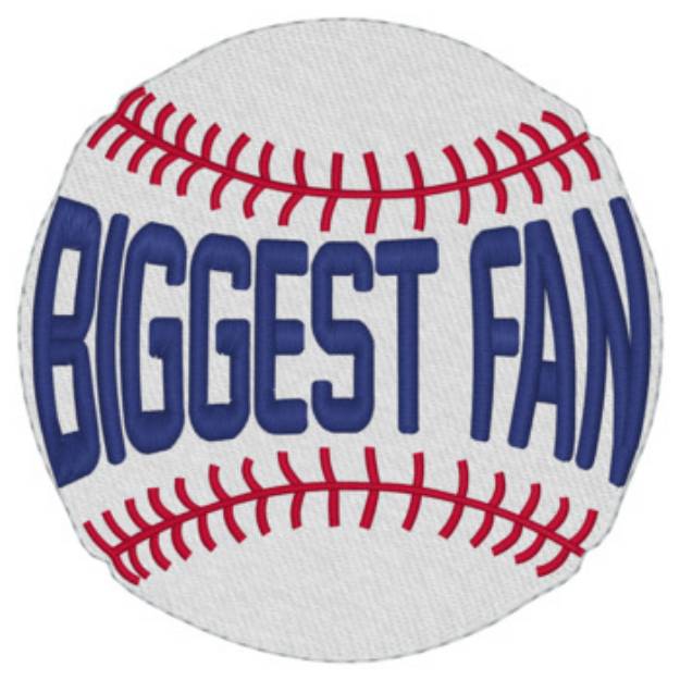 Picture of Baseball Fan Machine Embroidery Design