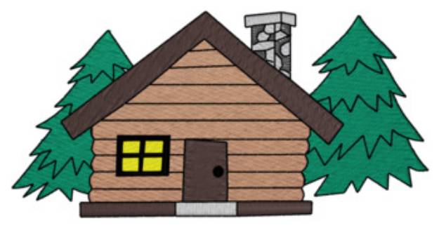 Picture of Log Cabin Machine Embroidery Design