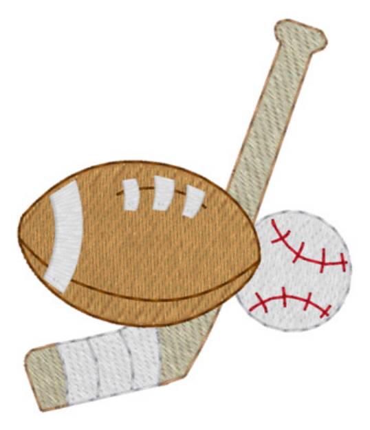 Picture of Small Sports Machine Embroidery Design