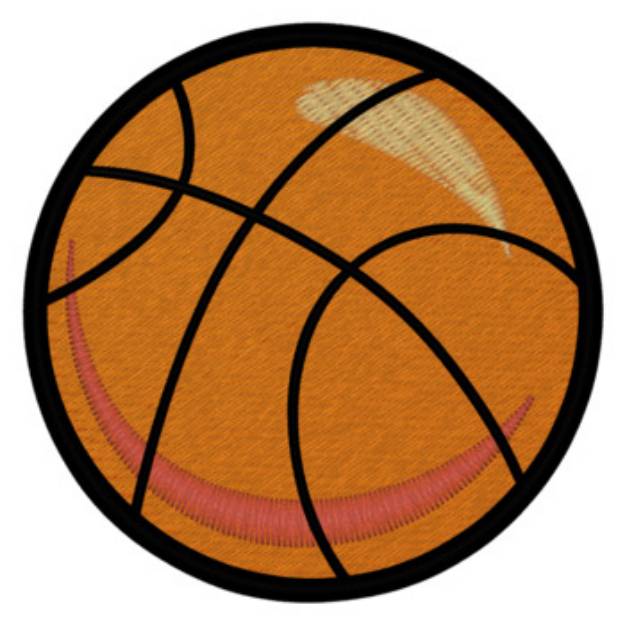 Picture of Basketball Machine Embroidery Design