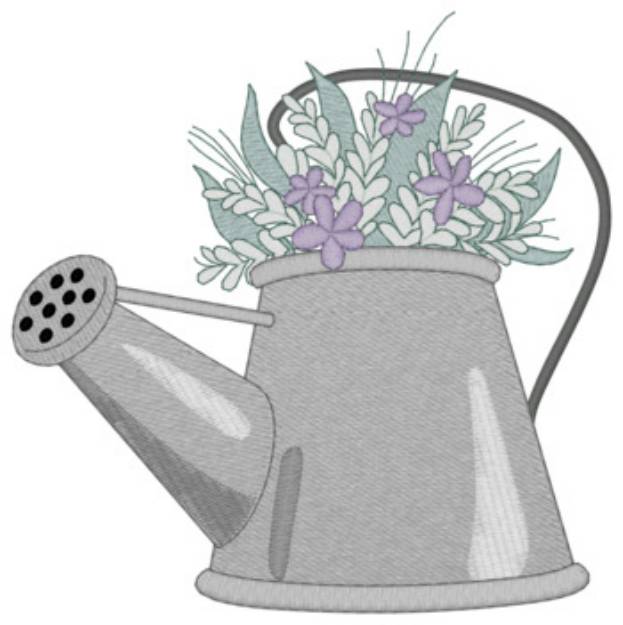 Picture of Watering Can Machine Embroidery Design