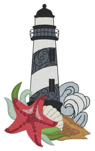 Picture of Lighthouse Machine Embroidery Design