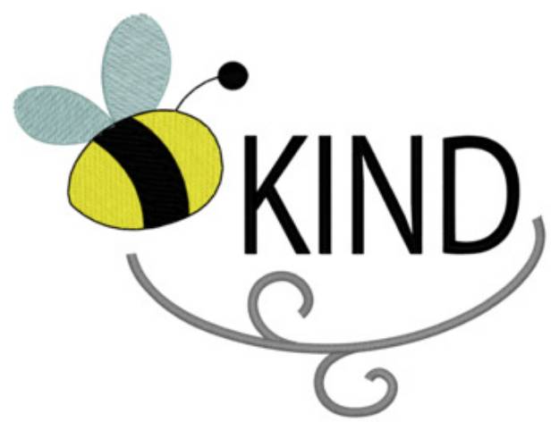 Picture of Bee Kind Machine Embroidery Design