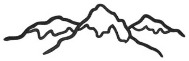 Picture of Mountain Range Machine Embroidery Design