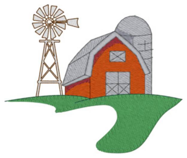 Picture of Farm Scene Machine Embroidery Design