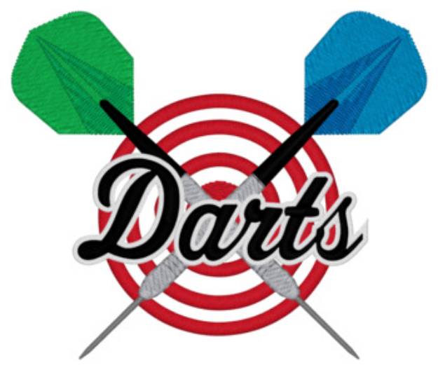 Picture of Darts Machine Embroidery Design