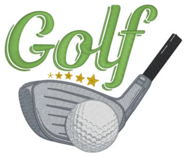 Picture of Golf Machine Embroidery Design