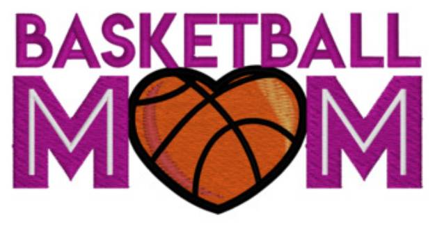 Picture of Sm. Basketball Mom Machine Embroidery Design