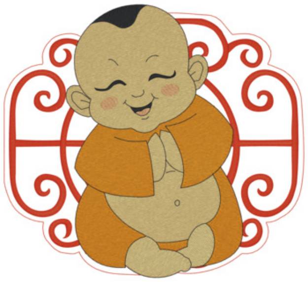 Picture of Happy Buddah Machine Embroidery Design