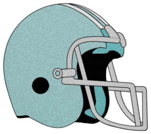 Picture of Football Helmet Machine Embroidery Design