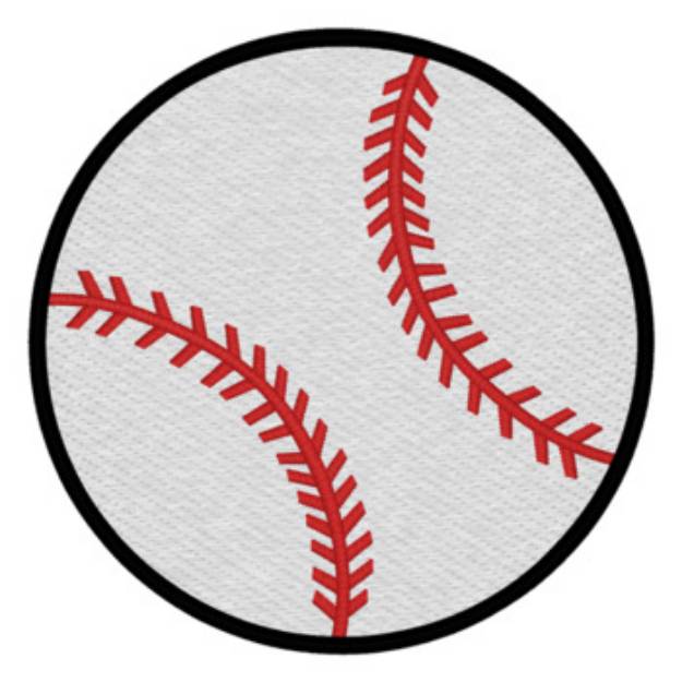 Picture of Sm. Baseball Machine Embroidery Design