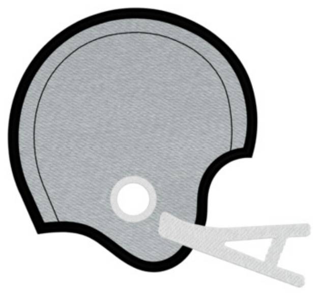 Picture of Football Helmet Machine Embroidery Design