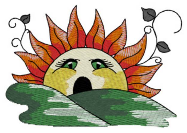 Picture of Sunflower Machine Embroidery Design