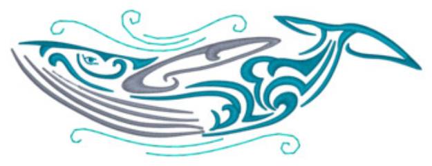 Picture of Humpback Whale Machine Embroidery Design