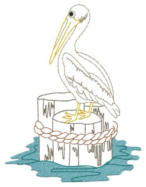 Picture of Pelican Machine Embroidery Design