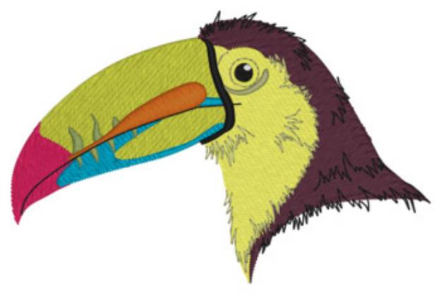 Picture of Keel Billed Toucan Machine Embroidery Design