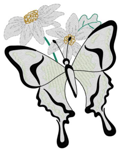 Picture of Butterfly Machine Embroidery Design