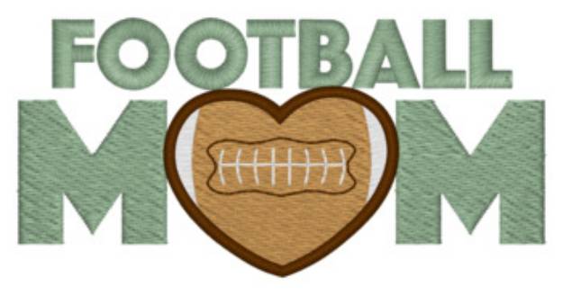 Picture of Sm. Football Mom Machine Embroidery Design