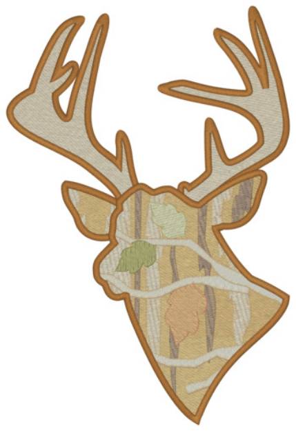 Picture of Camouflage Deer Machine Embroidery Design