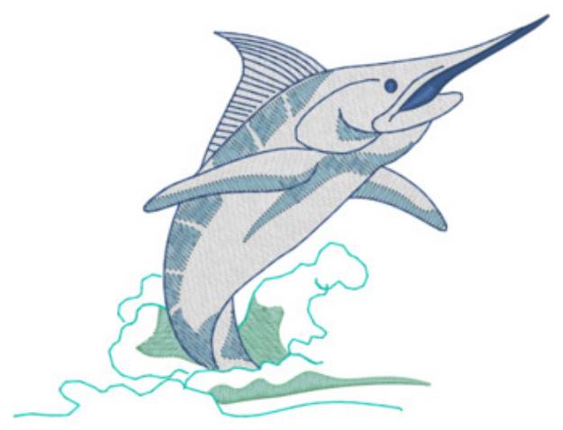 Picture of Marlin Machine Embroidery Design