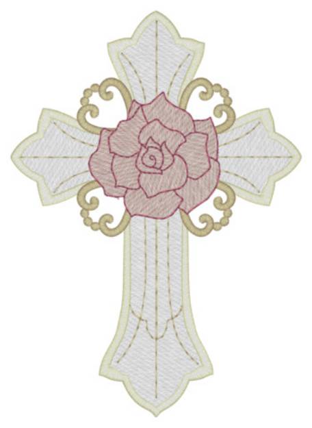 Picture of Decorative Cross Machine Embroidery Design