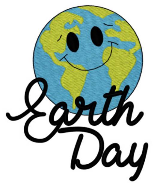 Picture of Sm. Earth Day Machine Embroidery Design