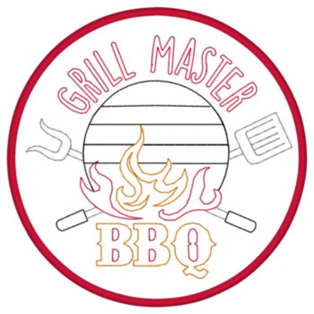 Picture of Grill Master Applique Machine Embroidery Design