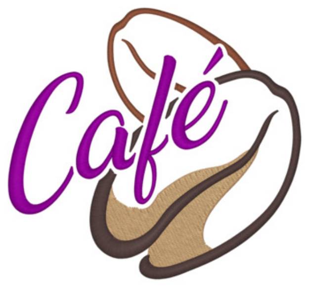 Picture of Cafe Machine Embroidery Design