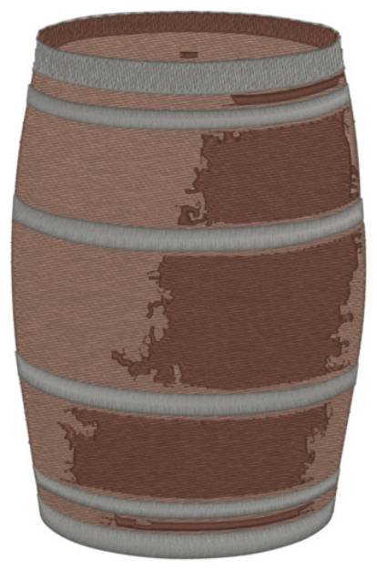 Picture of Whiskey Barrel Machine Embroidery Design