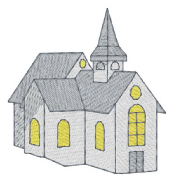 Picture of Chruch Machine Embroidery Design